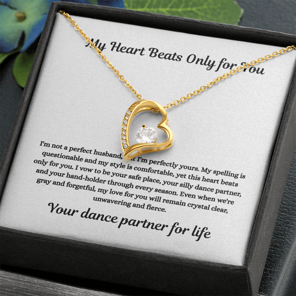 My Heart Beats Only for You- Forever Love Necklace