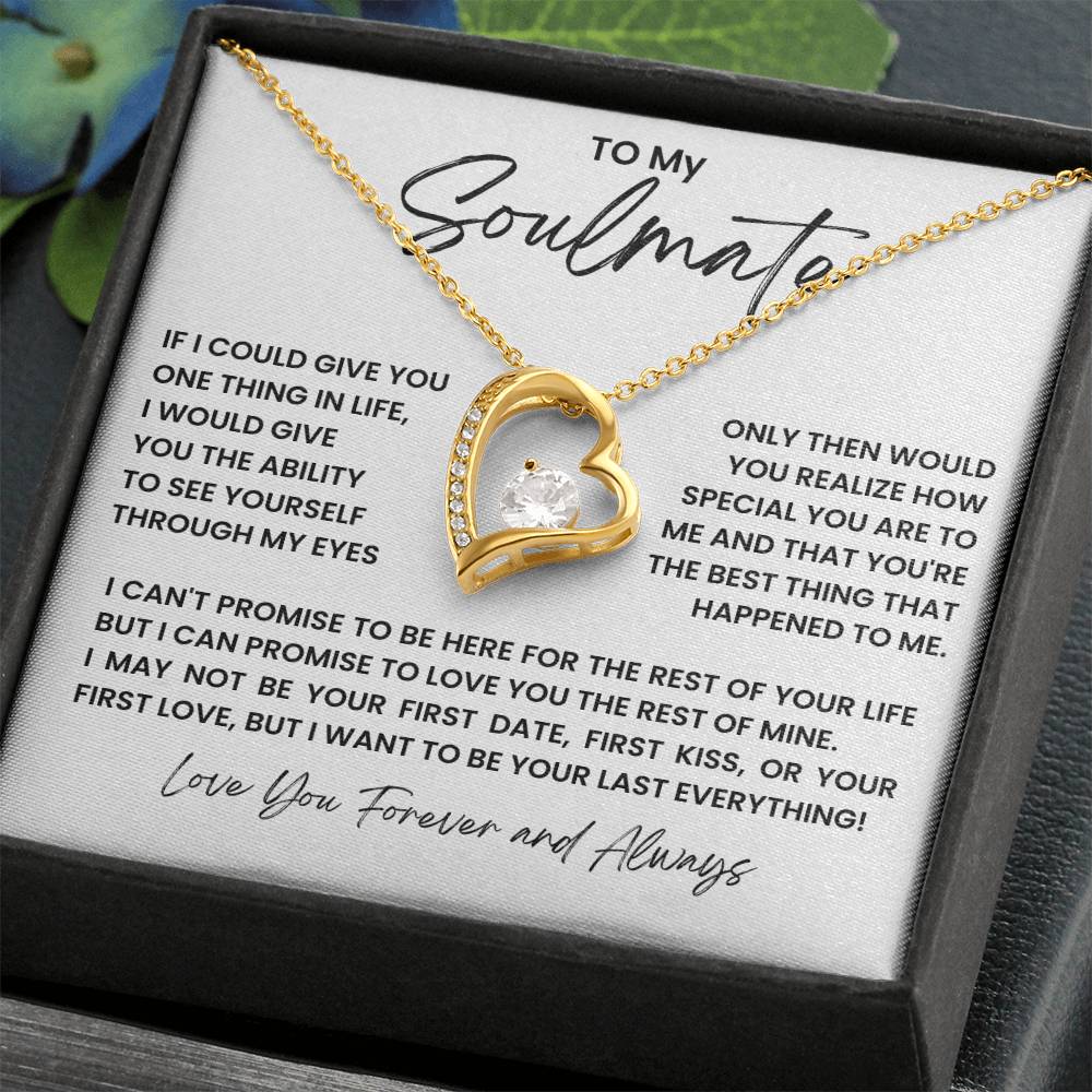 To My Soulmate Forever Love Necklace