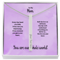To My Mom Personalized Stick Necklace-Personalized 4-Sided Stick Necklace – Custom Engraved Name Bar Necklace Gift for Mom (Gold or Stainless Steel)