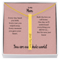 Personalized 4-Sided Stick Necklace for Mom – Custom Engraved Bar Necklace Gift for Mother | Names, Dates, Meaningful Words Jewelry