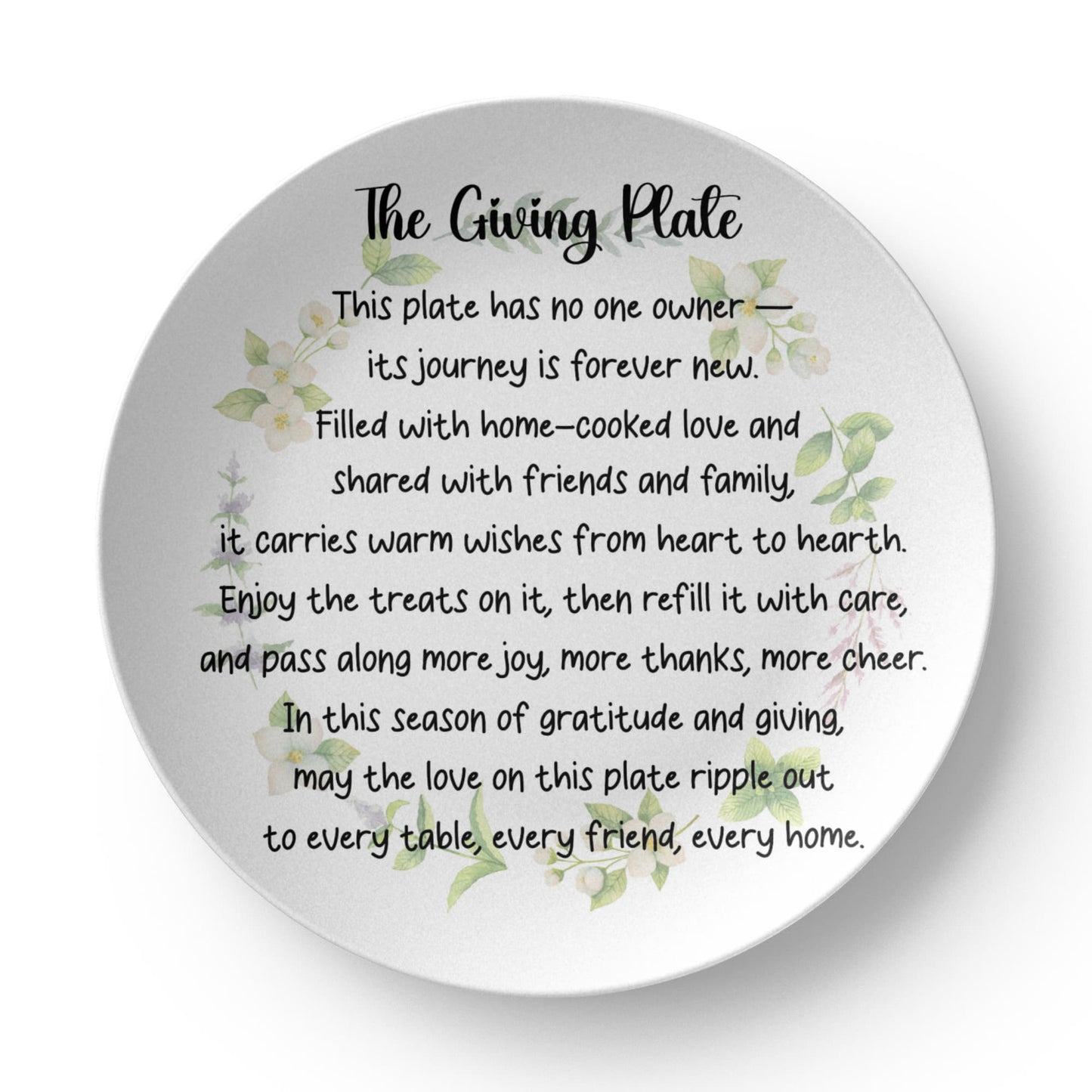 The Giving Plate Flower Circle-Perfect Gift for Family & Friends