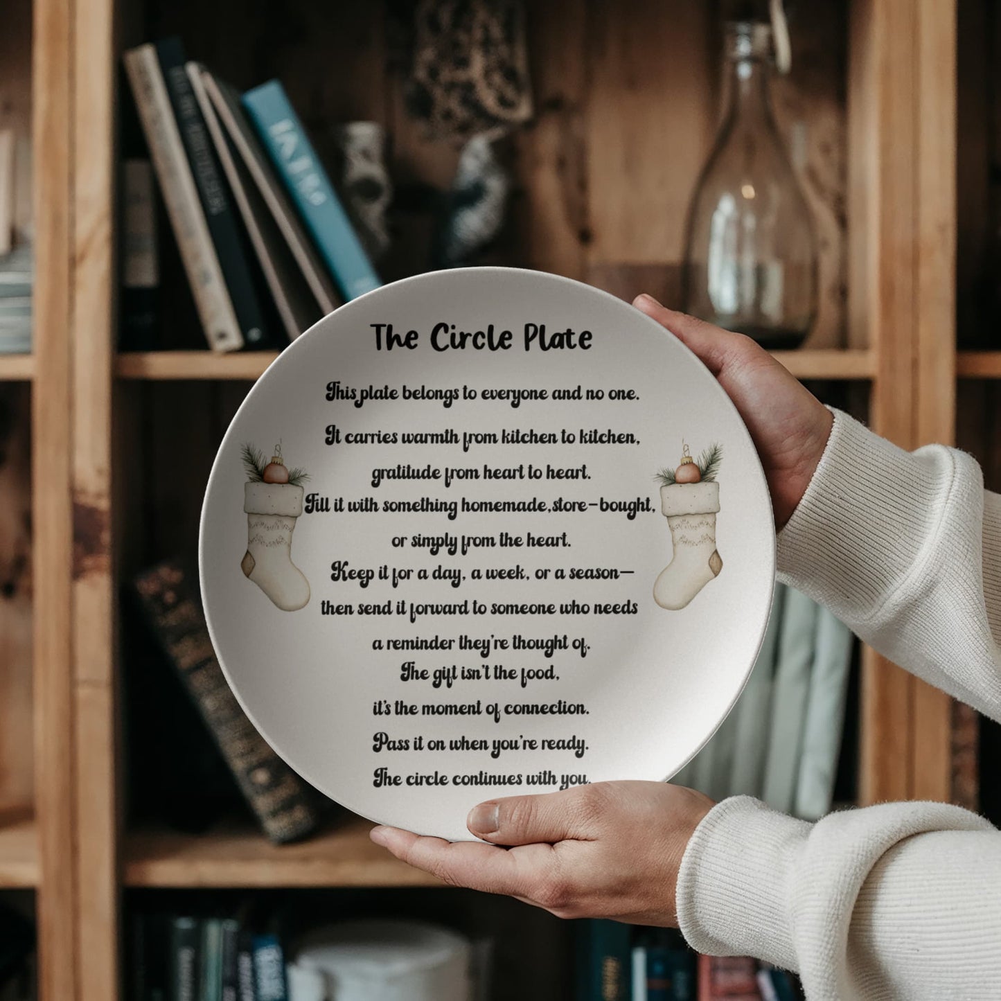 The Circle Plate – Meaningful Gift of Connection | Personalized 10” Ceramic Plate Made in USA