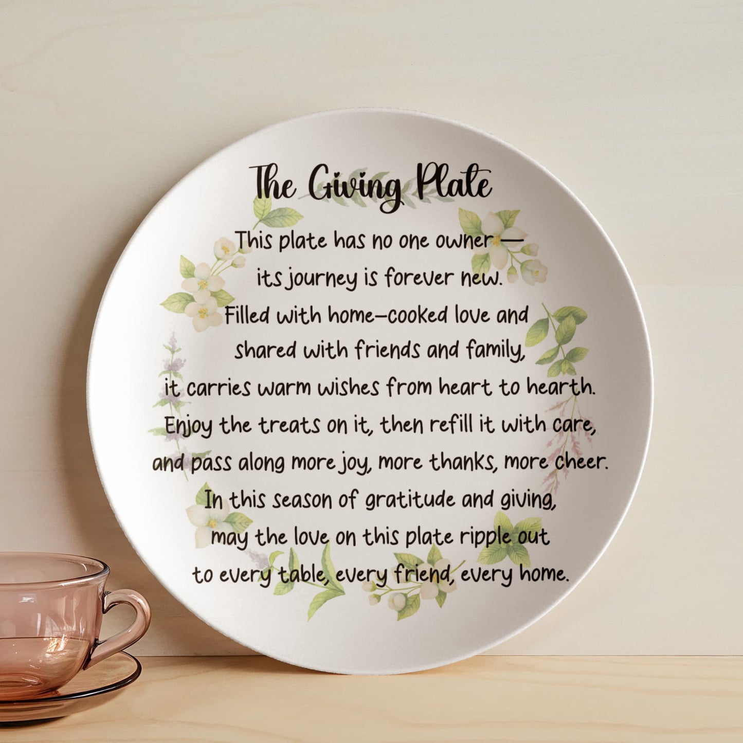 The Giving Plate Flower Circle-Perfect Gift for Family & Friends