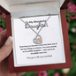 Baby Feet Heart Necklace – To My Wonderful Daughter Gift, Sterling Silver Rose Gold CZ Necklace, New Mom Gift, Mother's Day &amp; Baby Shower Present