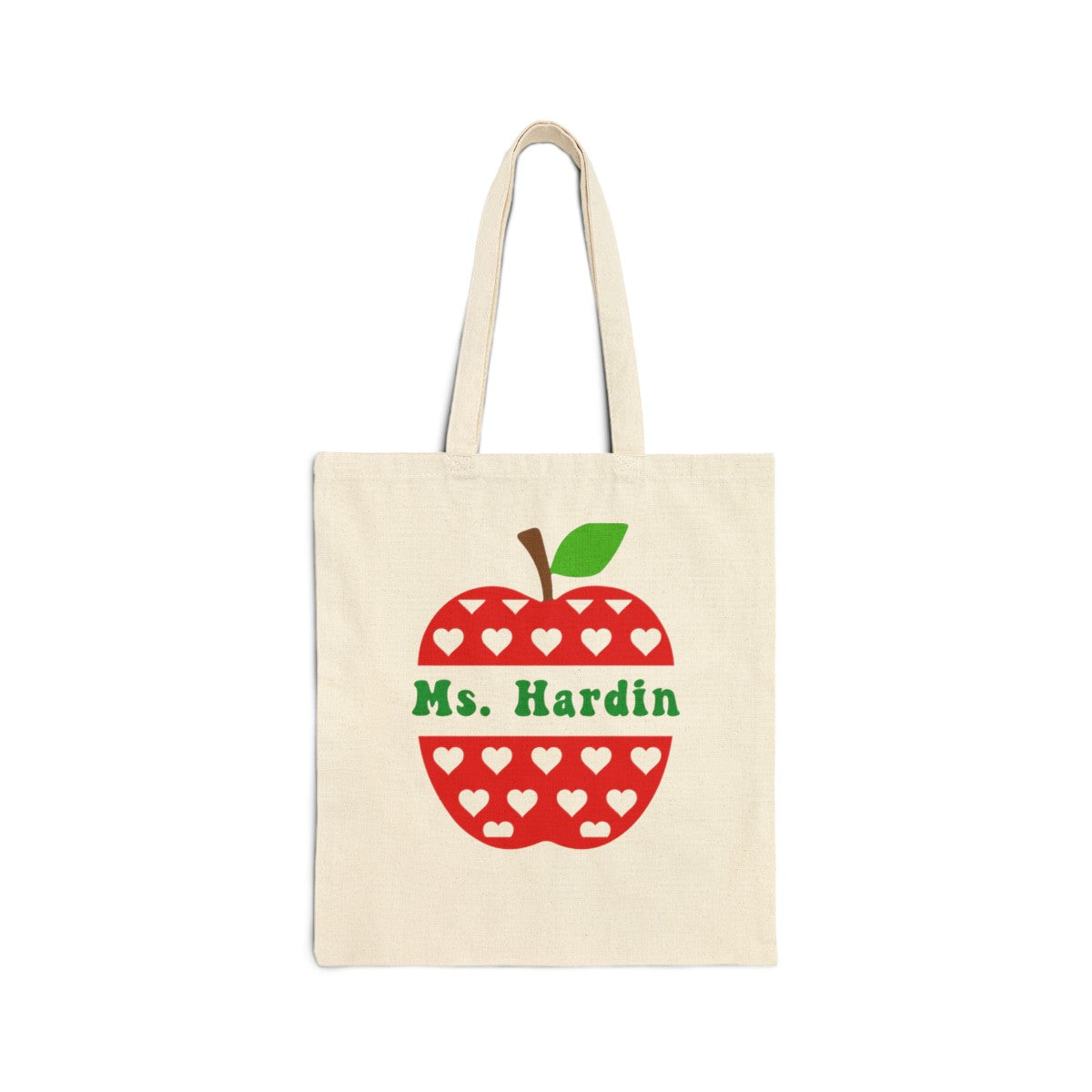 Custom Teacher Cotton Canvas Tote Bag