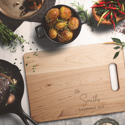 Personalized Name Maple Cutting Board