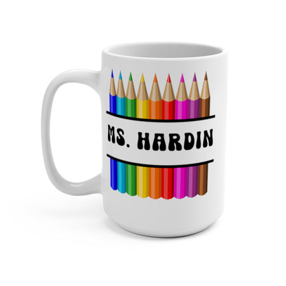 Personalized Color Pencil Mug 15oz