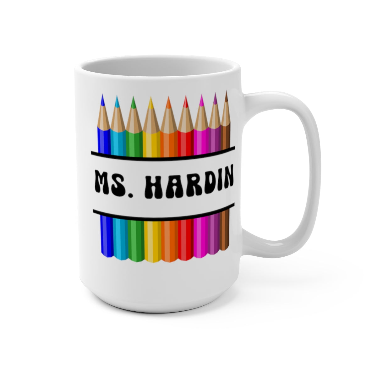 Personalized Color Pencil Mug 15oz