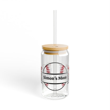 Personalized T-Ball Mama Sipper Glass, 16oz