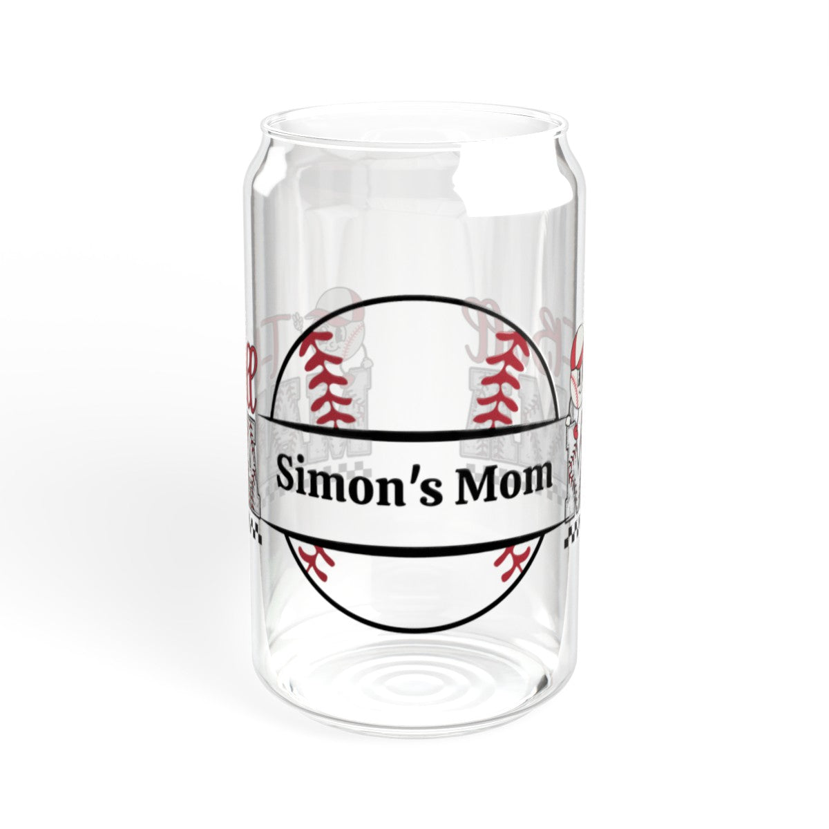 Personalized T-Ball Mama Sipper Glass, 16oz