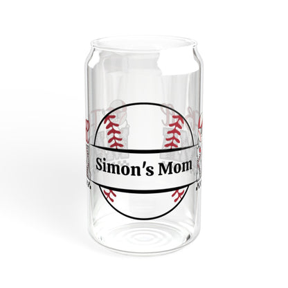 Personalized T-Ball Mama Sipper Glass, 16oz