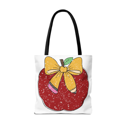 Personalized Teacher Apple Tote Bag