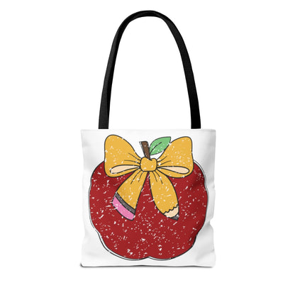 Personalized Teacher Apple Tote Bag