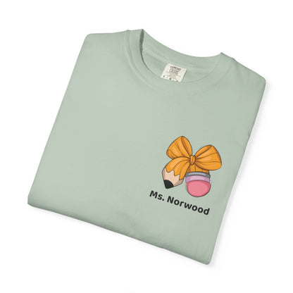 Personalized Groovy Teacher T-Shirt | Comfort Colors® Back to School Tee