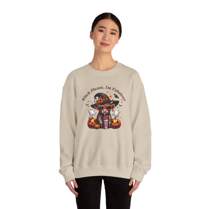 "Witch Please, I'm Fabulous" Halloween Sweatshirt -Unisex Heavy Blend™ Crewneck Sweatshirt