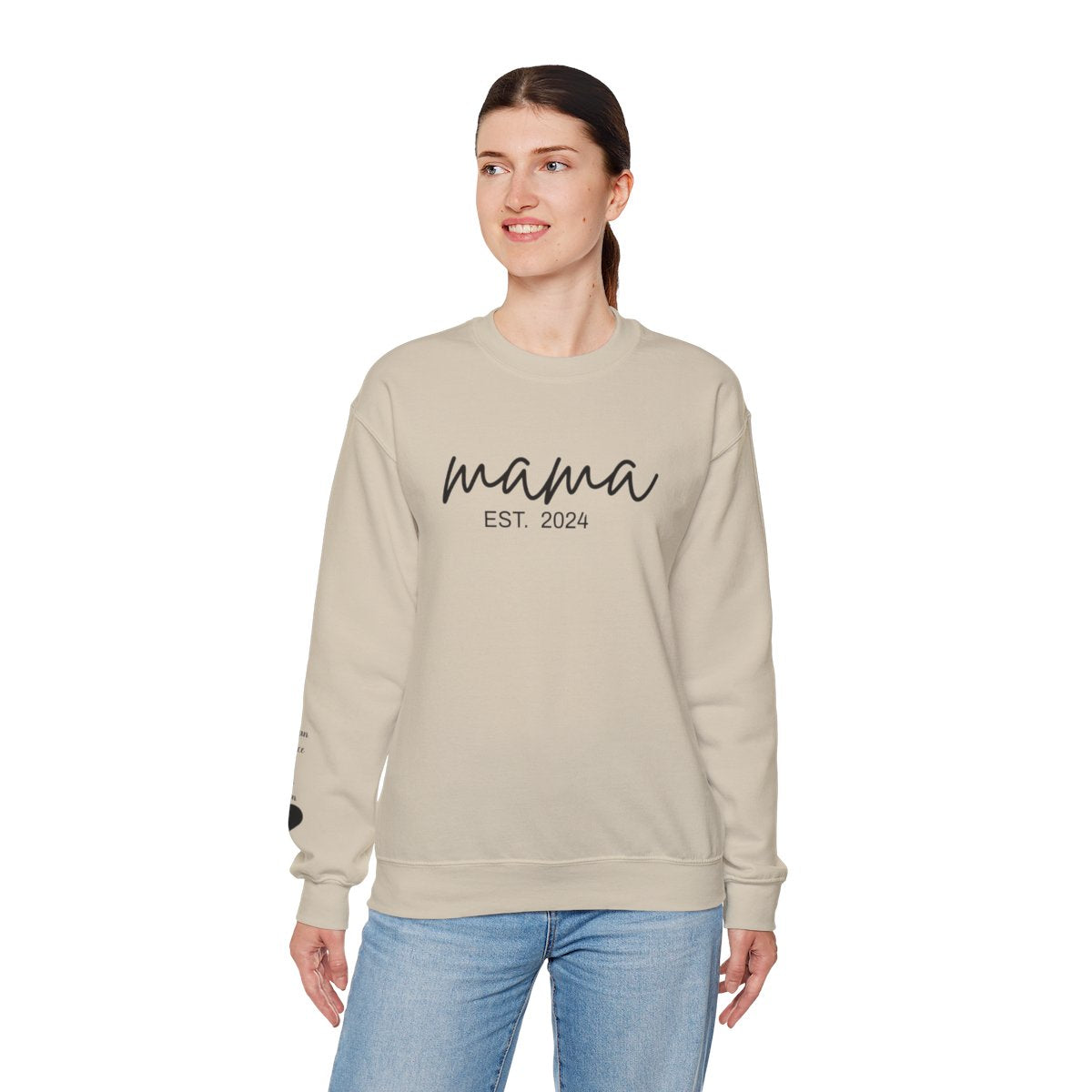 Personalized Mama Sweatshirt – Custom Children's Names & Established Date Unisex