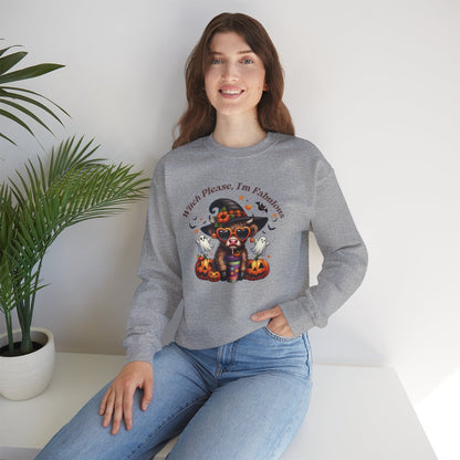 "Witch Please, I'm Fabulous" Halloween Sweatshirt -Unisex Heavy Blend™ Crewneck Sweatshirt