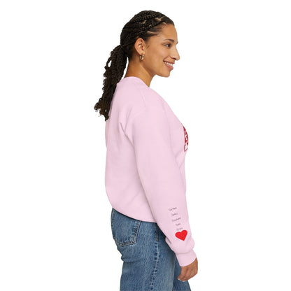 Personalized Mama Sweatshirt with Heart Print and Custom Children's Names