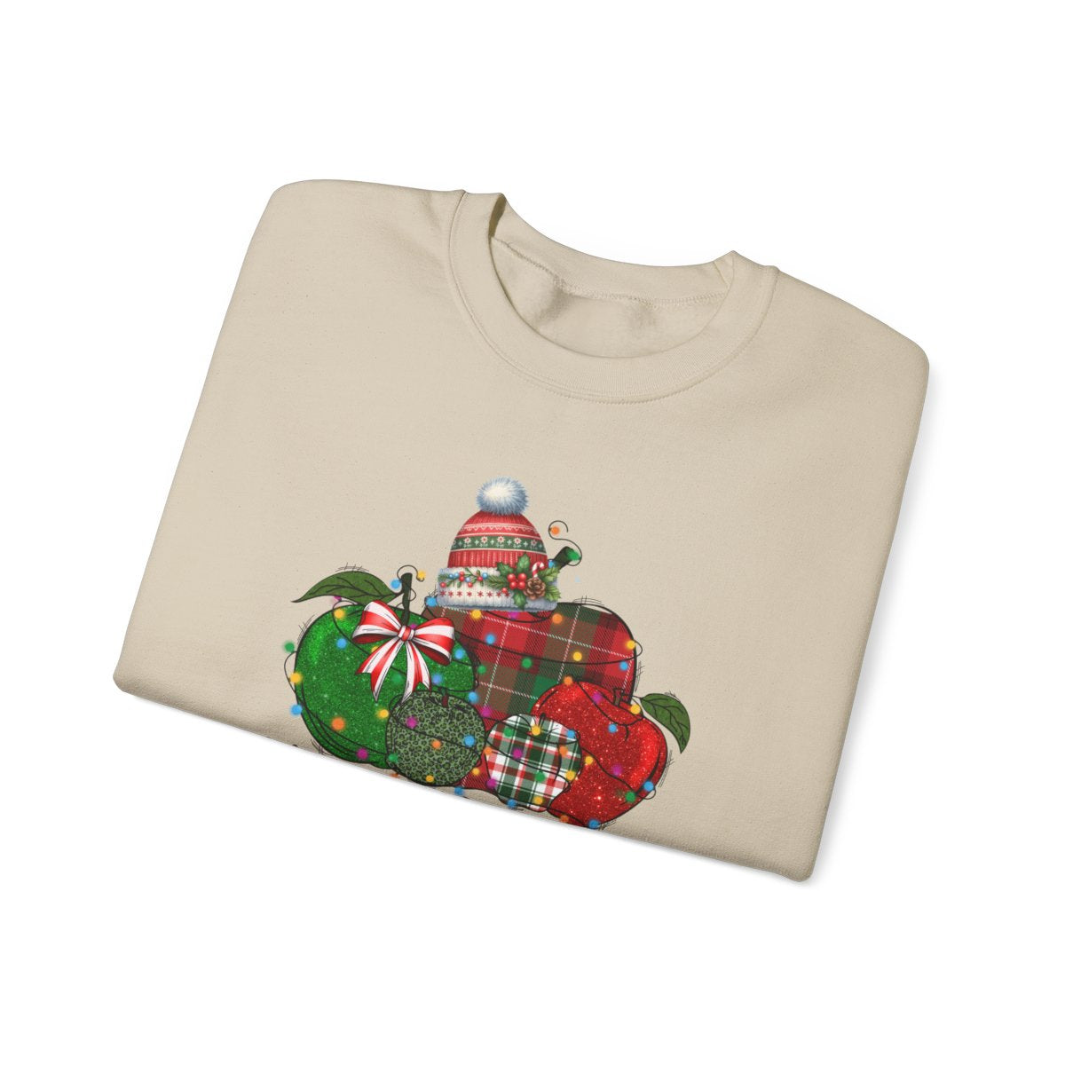 Persoanlized Merry Christmas Teacher Crewneck Sweatshirt