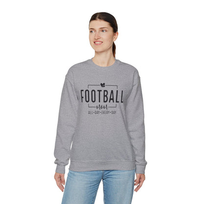 Personalized Football Mama Heavy Blend™ Crewneck Sweatshirt