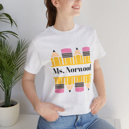 Personalized Pencil T-Shirt