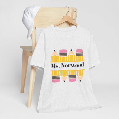 Personalized Pencil T-Shirt