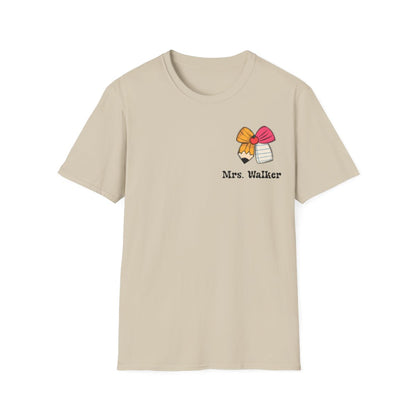 Personalized Teacher T-Shirt – “Learning Is Groovy” Retro Bus Design