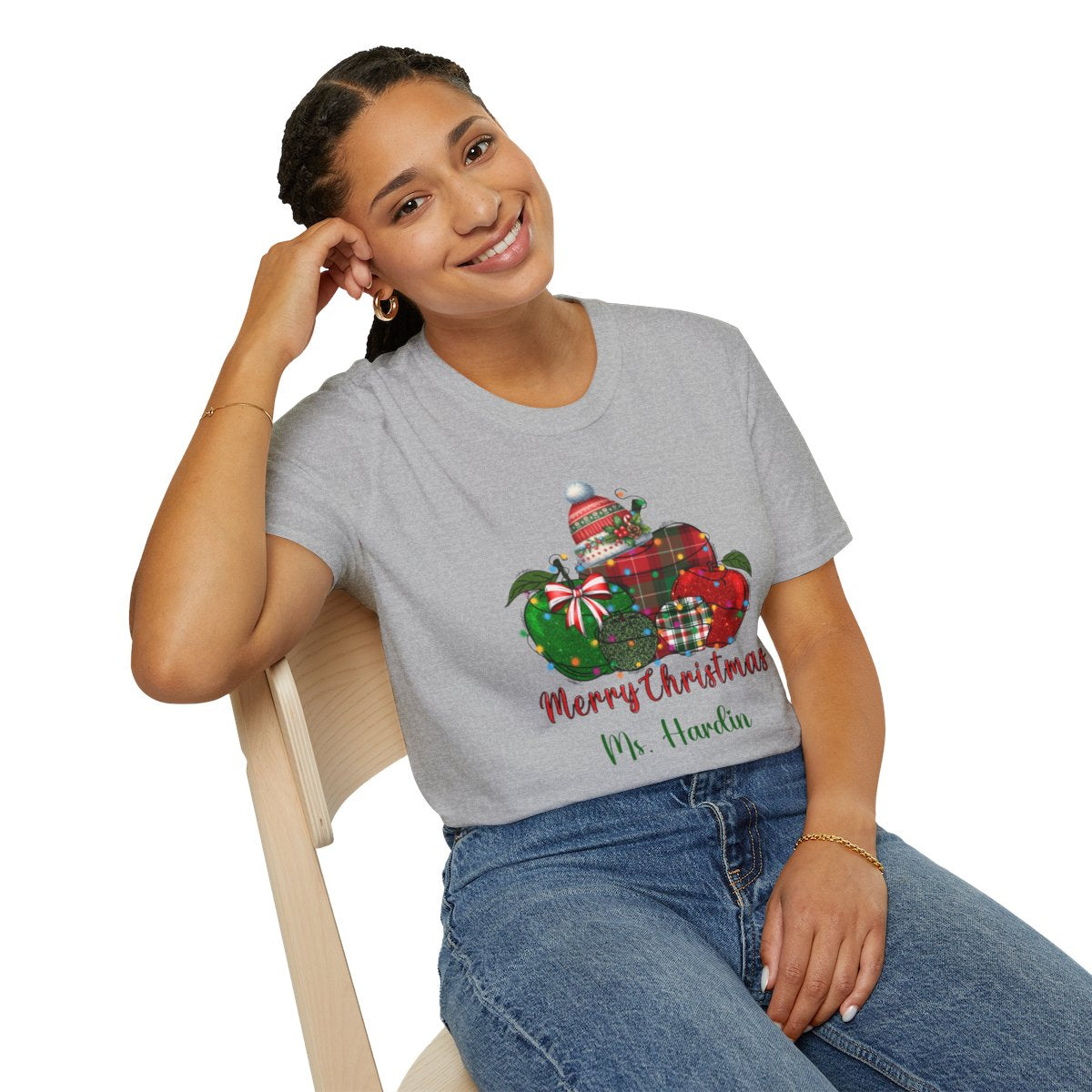 Persoanlized Merry Christmas Teacher T-Shirt!