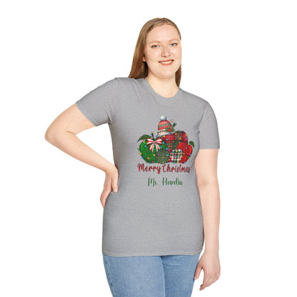 Persoanlized Merry Christmas Teacher T-Shirt!