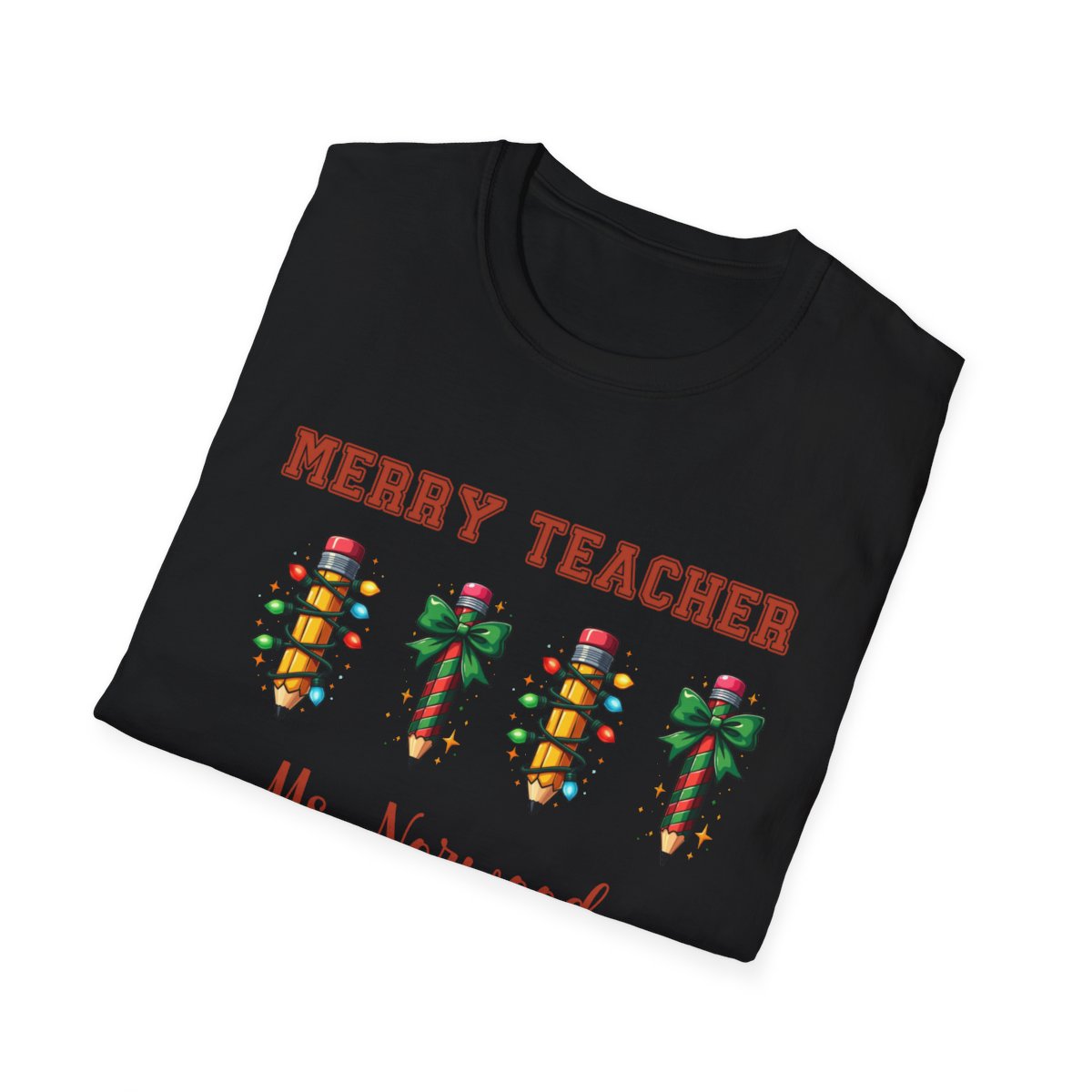 Merry Teacher Personalized Softstyle T-Shirt