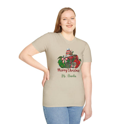 Persoanlized Merry Christmas Teacher T-Shirt!