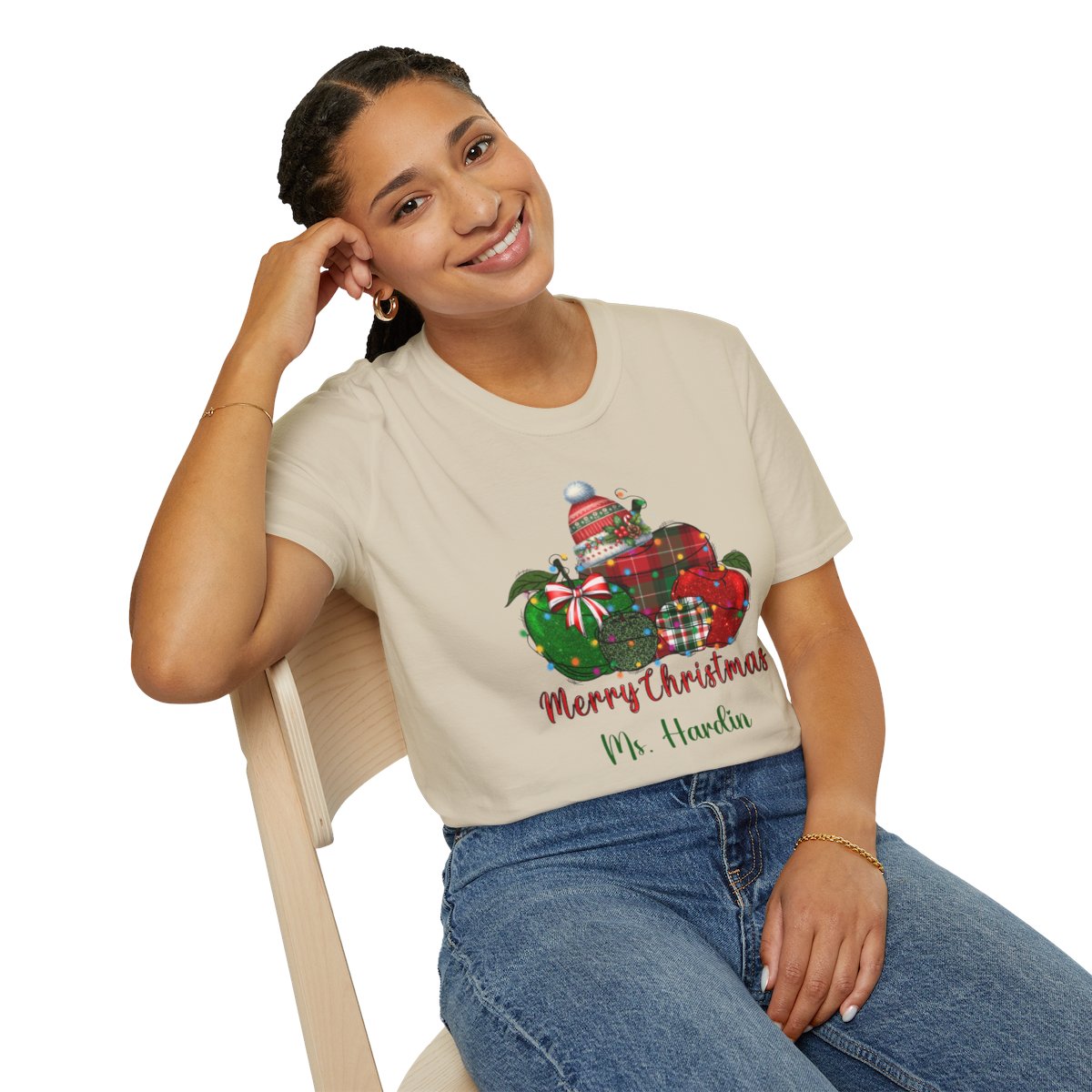 Persoanlized Merry Christmas Teacher T-Shirt!